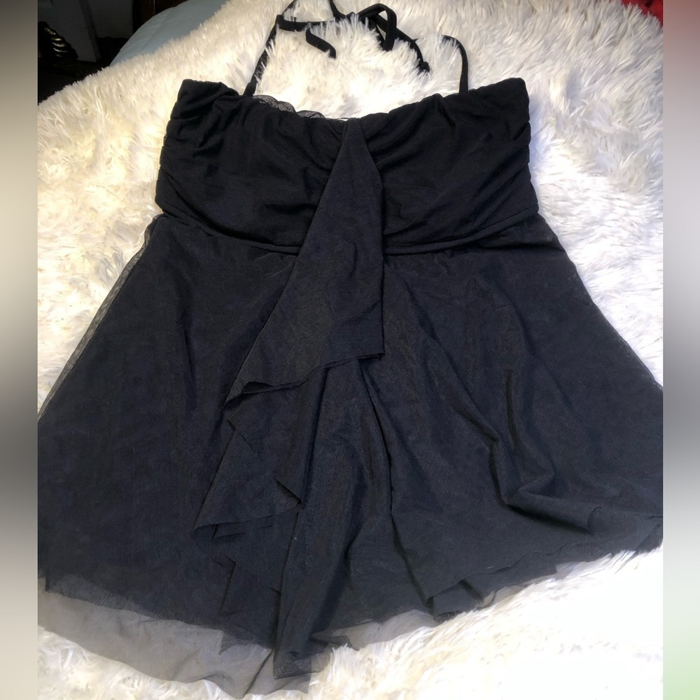 VENUS. Classic Bandeau Tankini - Black Beauty NWOT 12 - Picture 4 of 16